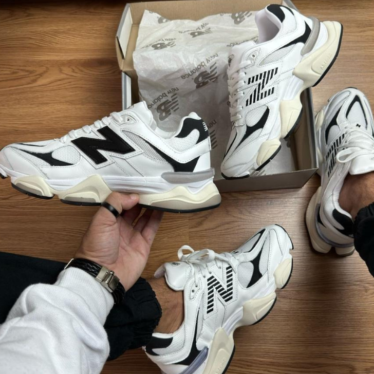 Tênis New Balance 9060 Branco/Preto Unissex