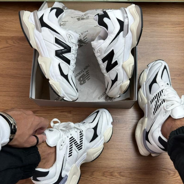 Tênis New Balance 9060 Branco/Preto Unissex