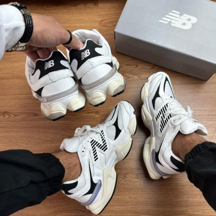 Tênis New Balance 9060 Branco/Preto Unissex