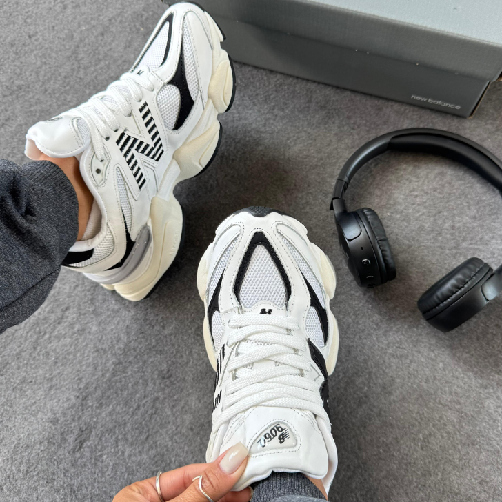 Tênis New Balance 9060 Branco/Preto Unissex