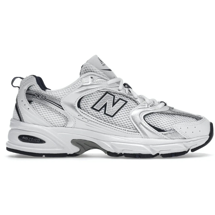 New Balance 530 Branco/Prata Feminino